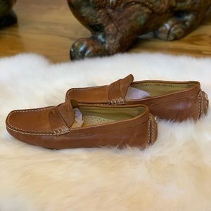 Cole Haan distressed leather driving shoe